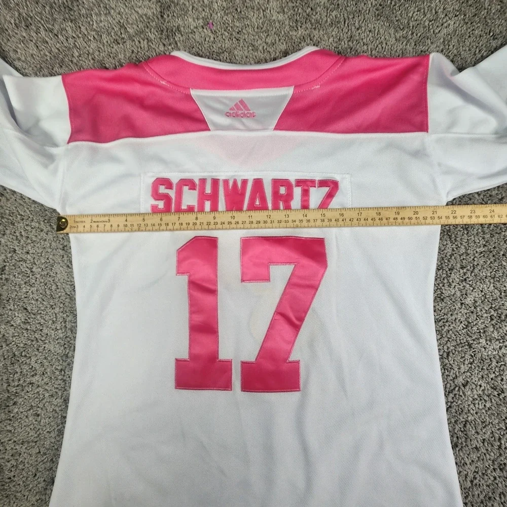 Jaden Schwartz Adidas Shirt Womens  XXL Pink St. Louis Blues 17 NHL‎ Hockey - Picture 7 of 11